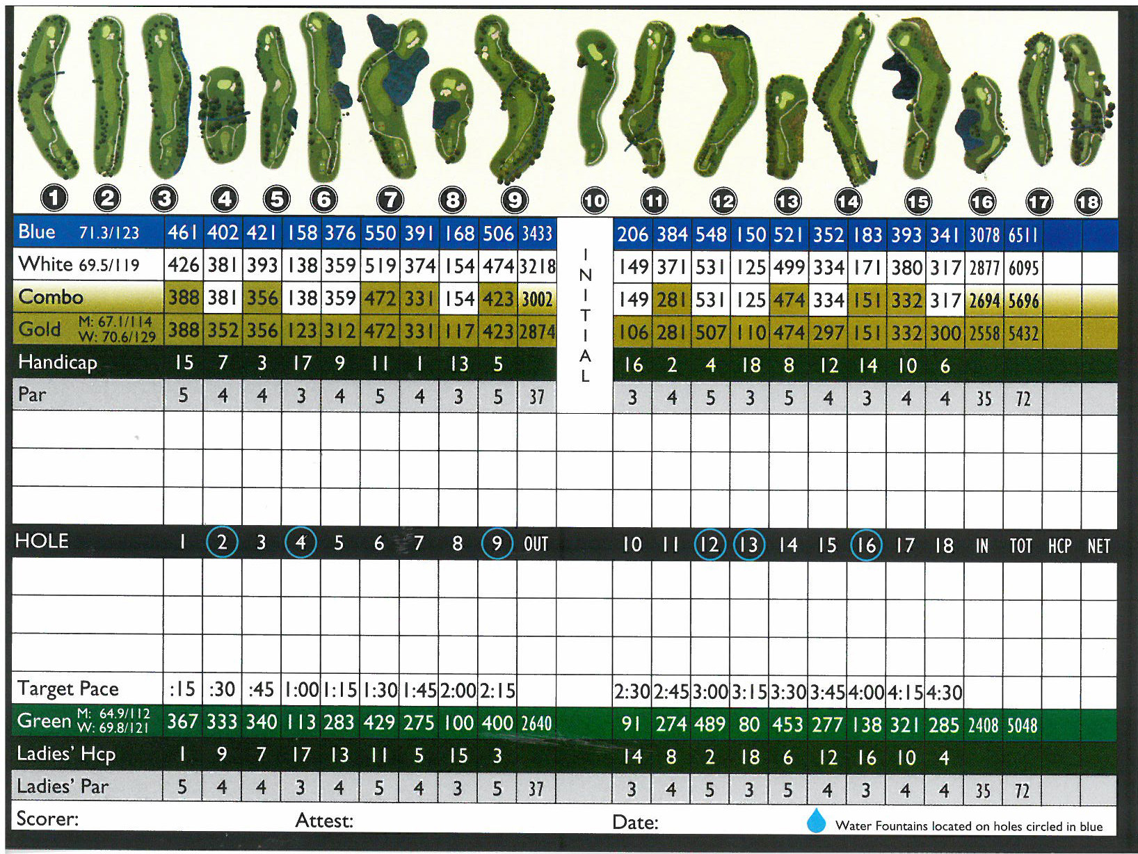 french creek golf club scorecard